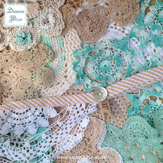 Vintage Crochet Doily Bunting