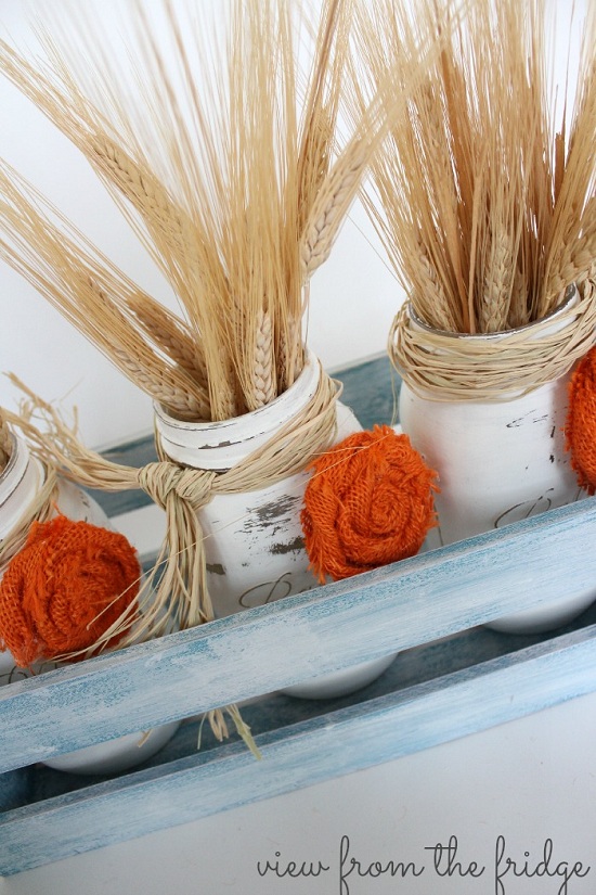 fall-centerpiece-distressed-mason-jars-and-burlap