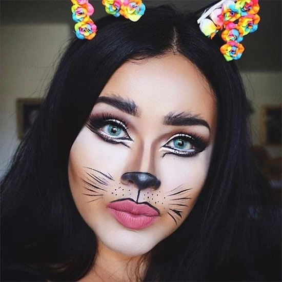 DIY Halloween Makeup Cat