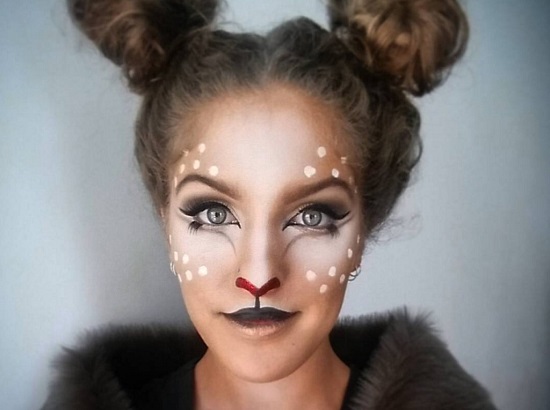 DIY Halloween Makeup Deer Woodland