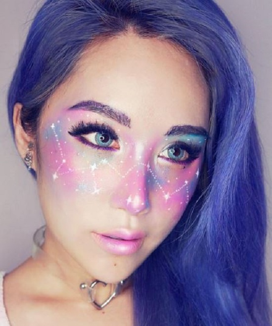 DIY Halloween Makeup Galactic Freckle