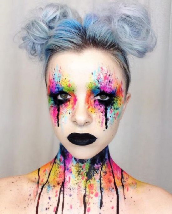 DIY Halloween Makeup Rainbow