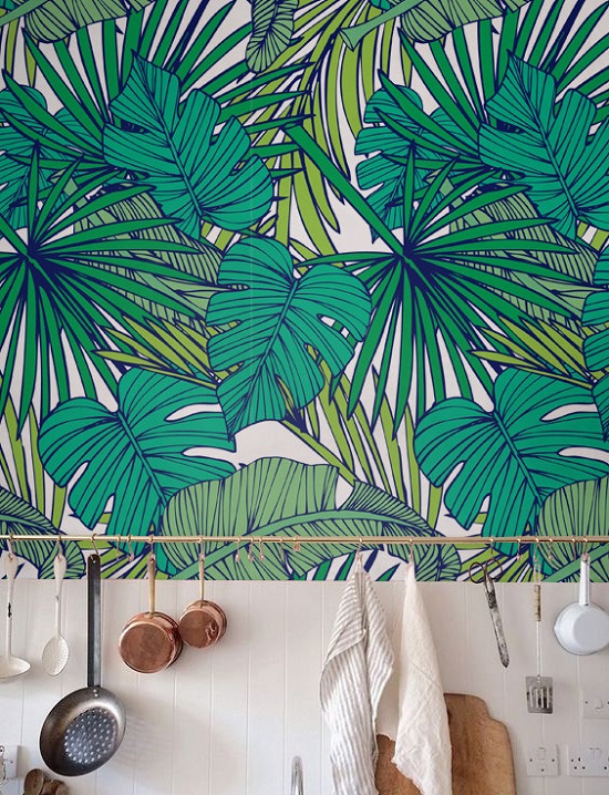 jungle leaf etsy wallpaper