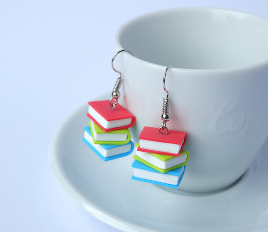 Book Earrings