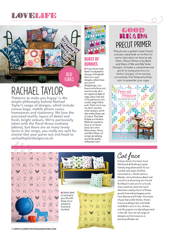 Studio News - Love Patchwork & Quilting Magazine Feature!