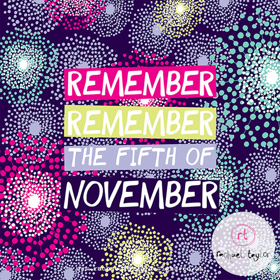 Bonfire Night Fun & November Typography!